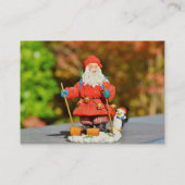 Santa Claus-versiering Visitekaartje (Achterkant)