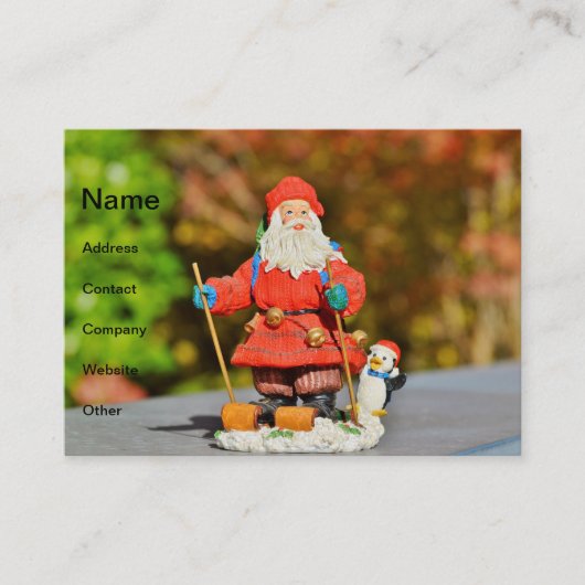 Santa Claus-versiering Visitekaartje (Voorkant)