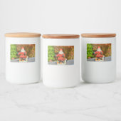 Santa Claus-versiering Voedselcontainer Etiket (Flessen)
