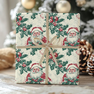 Santa Claus  Victoriaans kersttoilet Cadeaupapier