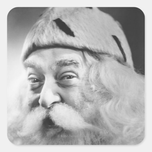 Santa Claus Vierkante Sticker (Voorkant)