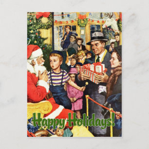 Santa Claus Vintage Christmas Briefkaart