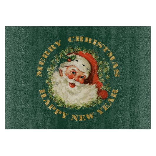 Santa Claus Vintage Image Snijplank (Voorkant)