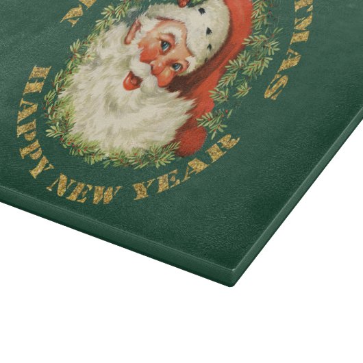 Santa Claus Vintage Image Snijplank (Hoek)