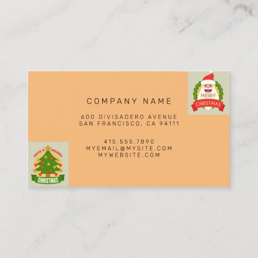 Santa Claus Visitekaartje (Achterkant)