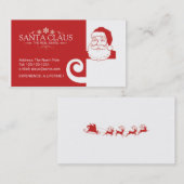 Santa Claus visitekaartje (Voorkant / Achterkant)