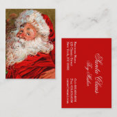 Santa Claus Visitekaartje (Voorkant / Achterkant)