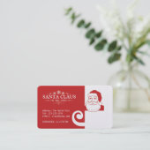 Santa Claus Visitekaartje (Staand voorkant)