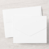 Santa Claus Visitekaartje Holiday Magic All In One Uitnodiging (Achterkant)