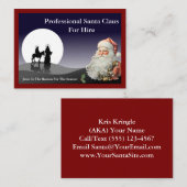 Santa Claus Visitekaartje Jumbo Big (Voorkant / Achterkant)
