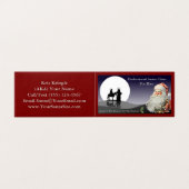 Santa Claus Visitekaartje vouwen Kaart (Buitenkant ongevouwen)