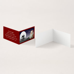 Santa Claus Visitekaartje vouwen Kaart