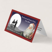 Santa Claus Visitekaartje vouwtent (Voorkant)