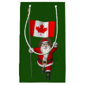 Santa Claus Visiting Canada Klein Cadeauzakje (Voorkant)