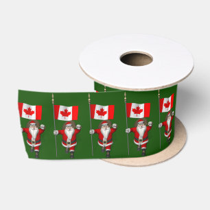 Santa Claus Visiting Canada Satijnen Lint