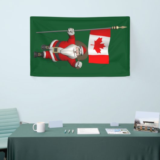 Santa Claus Visiting Canada Spandoek (Beurs)