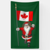 Santa Claus Visiting Canada Spandoek (Verticaal)