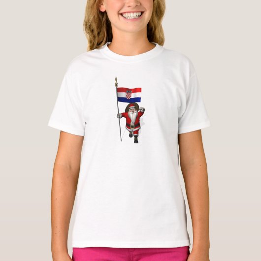 Santa Claus Visiting Kroatië T-Shirt (Voorkant)