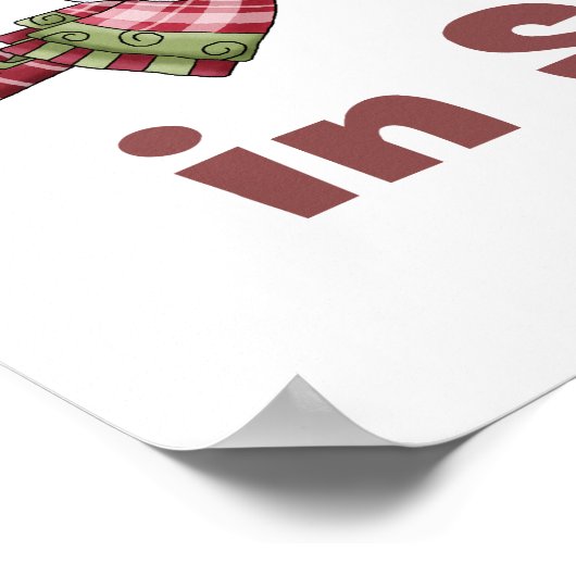 Santa Claus vliegen Poster (Hoek)