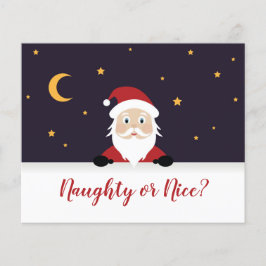 Santa Claus vraagt stoute of prettige kerstnacht