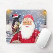 Santa Claus w kerstcadeaus French Bulldog Muismat (Met muis)