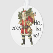 Santa Claus w/Sack of Toys 2025 Christmas Ornament (voorkant)