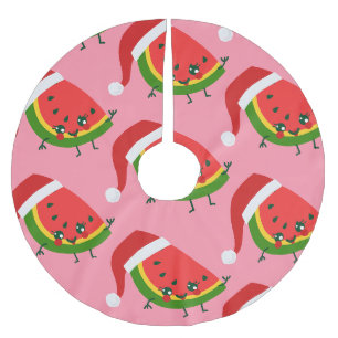 Santa Claus Watermeloen Roze Kerstmis Kerstboom Rok