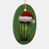 Santa Claus Watermelon Keramisch Ornament (Rechts)