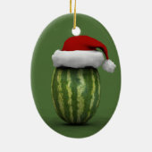 Santa Claus Watermelon Keramisch Ornament (Achterkant)