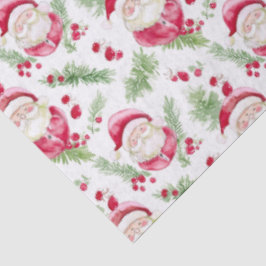 Santa Claus waterverf vrolijke vibe Tissuepapier