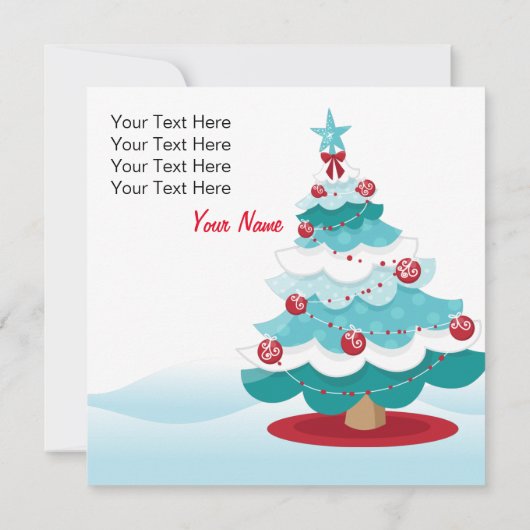 Santa Claus Wenskaart Kaart (Achterkant)