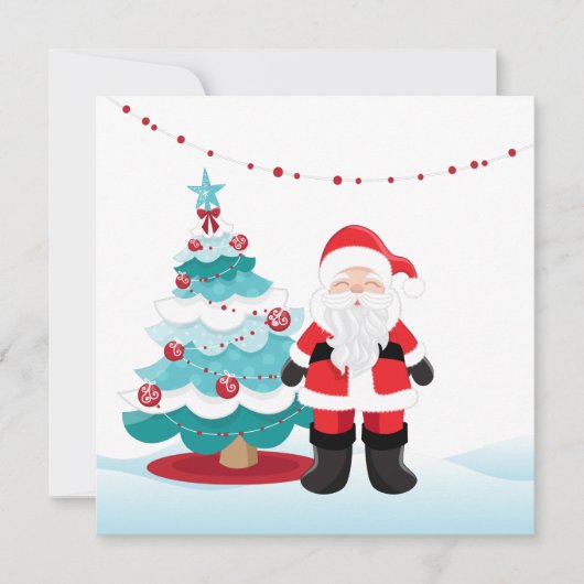 Santa Claus Wenskaart Kaart (Voorkant)