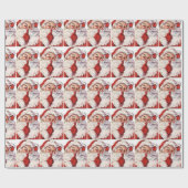  Santa Claus Whispering Cadeaupapier (Vlak)
