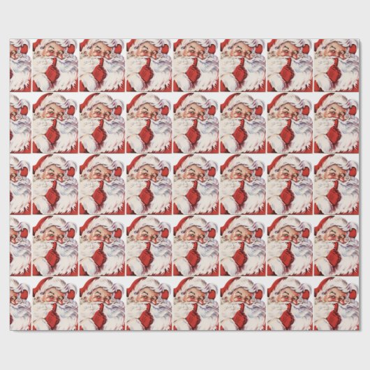 Santa Claus Whispering Cadeaupapier (Vlak)