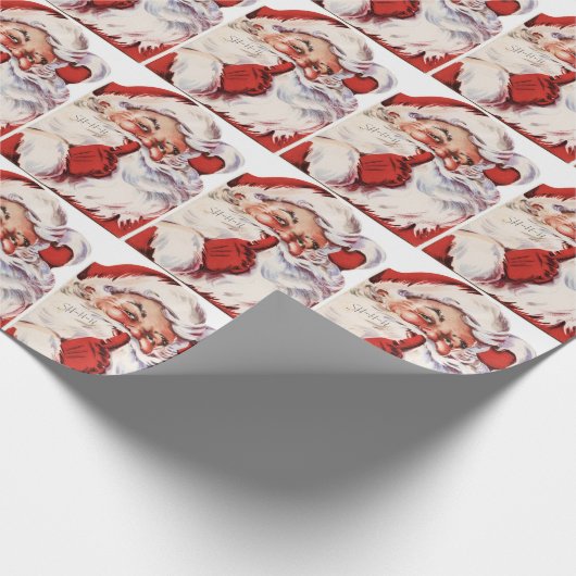  Santa Claus Whispering Cadeaupapier (Hoek)