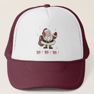 Santa Claus White en Maroon Trucker Hat Pet