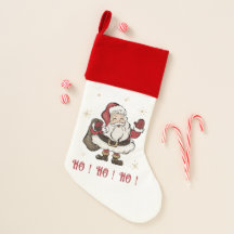 Santa Claus White en Red Kerstmis stoppen