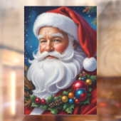 Santa Claus Window Cling Raamsticker (Vel 2)