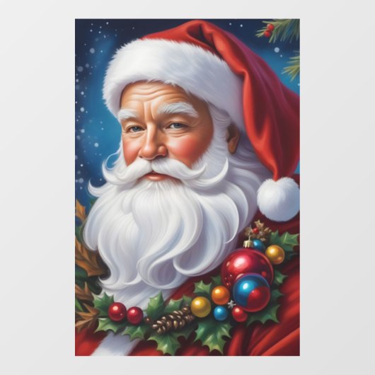 Santa Claus Window Cling Raamsticker (Vel)