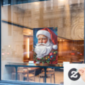 Santa Claus Window Cling Raamsticker (Cafe Raam)