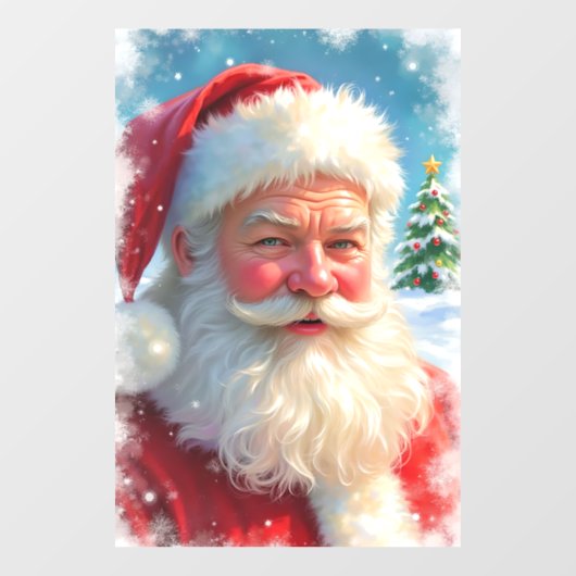 Santa Claus Window Cling Raamsticker (Vel)