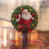 Santa Claus Window Cling Raamsticker (Vel 2)