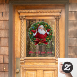 Santa Claus Window Cling Raamsticker