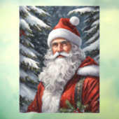 Santa Claus Window Cling Raamsticker (Vel 3)