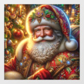 Santa Claus Window Cling Raamsticker (Vel)