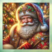 Santa Claus Window Cling Raamsticker (Vel 3)