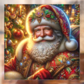 Santa Claus Window Cling Raamsticker (Vel 2)