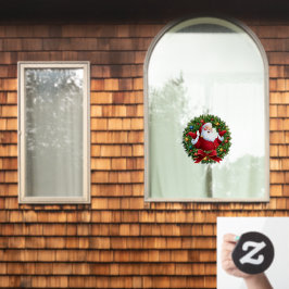 Santa Claus Window Cling Raamsticker