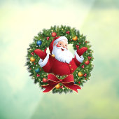 Santa Claus Window Cling Raamsticker (Vel 3)