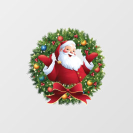 Santa Claus Window Cling Raamsticker
